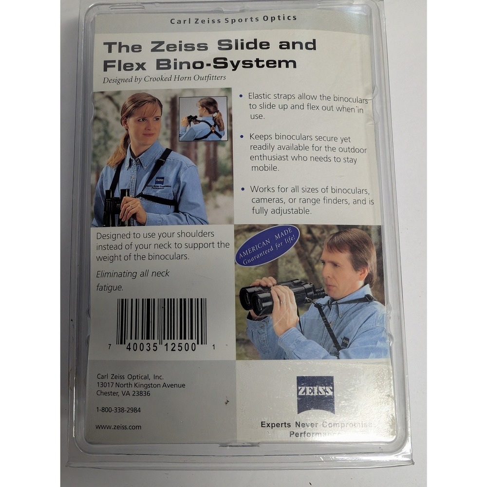 Carl Zeiss Slide and Flex Bino-System Binocular Harness Crooked Horn Outfitters